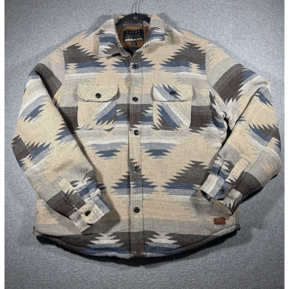 Jachs New York Wool Blend Jacket Size XL Aztec Southwestern Shacket